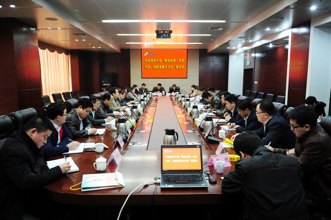 集团公司召开年轻领导干部“解放思想、转变作风、跨越发展大讨论”座谈会