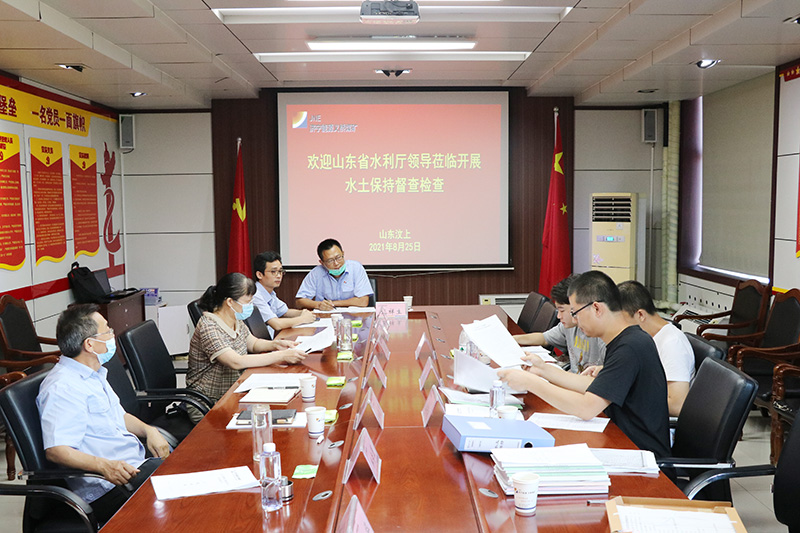 1629945852179772.jpg 2021年8月25日,省水利厅督导组到义桥煤矿开展水土保持工作督导检查。(李平 摄).jpg